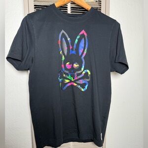 Psycho Bunny men's black T-shirt
Size: Small/4